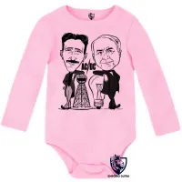 Body Bebê Infantil nikola tesla Thomas Edson eletrica - Foto 4