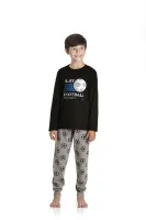Pijama Futebol - Brilha no Escuro - Preto - Meia Estação