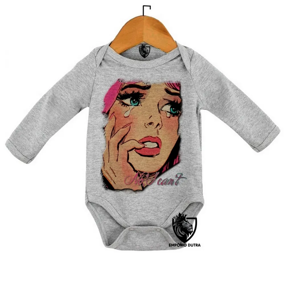 Body Bebê Infantil No I Cant garota chorando menina girl Imagem