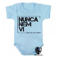 Body Bebê Infantil Nunca nem vi frase - Foto 3