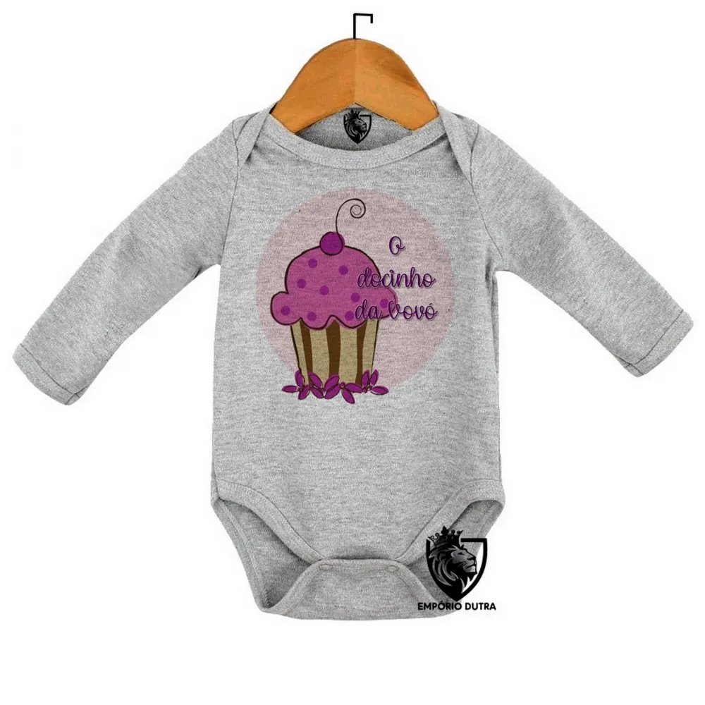 Body Bebê Infantil docinho da Vovó Vó cupcake Imagem