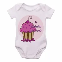 Body Bebê Infantil docinho da Vovó Vó cupcake - Foto 3