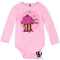 Body Bebê Infantil docinho da Vovó Vó cupcake - Foto 4