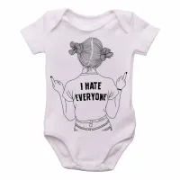 Body Bebê Infantil odeio todos ranço mau humor - Foto 2