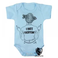 Body Bebê Infantil odeio todos ranço mau humor - Foto 3