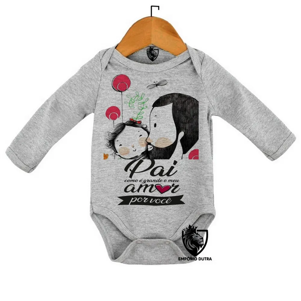 Body Bebê Infantil pai amor você Papai