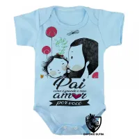 Body Bebê Infantil pai amor você Papai - Foto 3