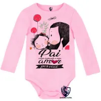 Body Bebê Infantil pai amor você Papai - Foto 4