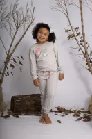 Pijama Gatinho - Brilha no Escuro - Cinza - Meia Estação