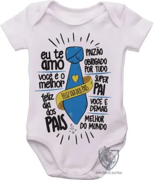 Body Bebê Infantil pai gravata - Foto 2