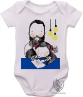 Body Bebê Infantil pai menina melhor - Foto 3