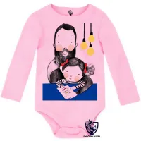 Body Bebê Infantil pai menina melhor - Foto 4