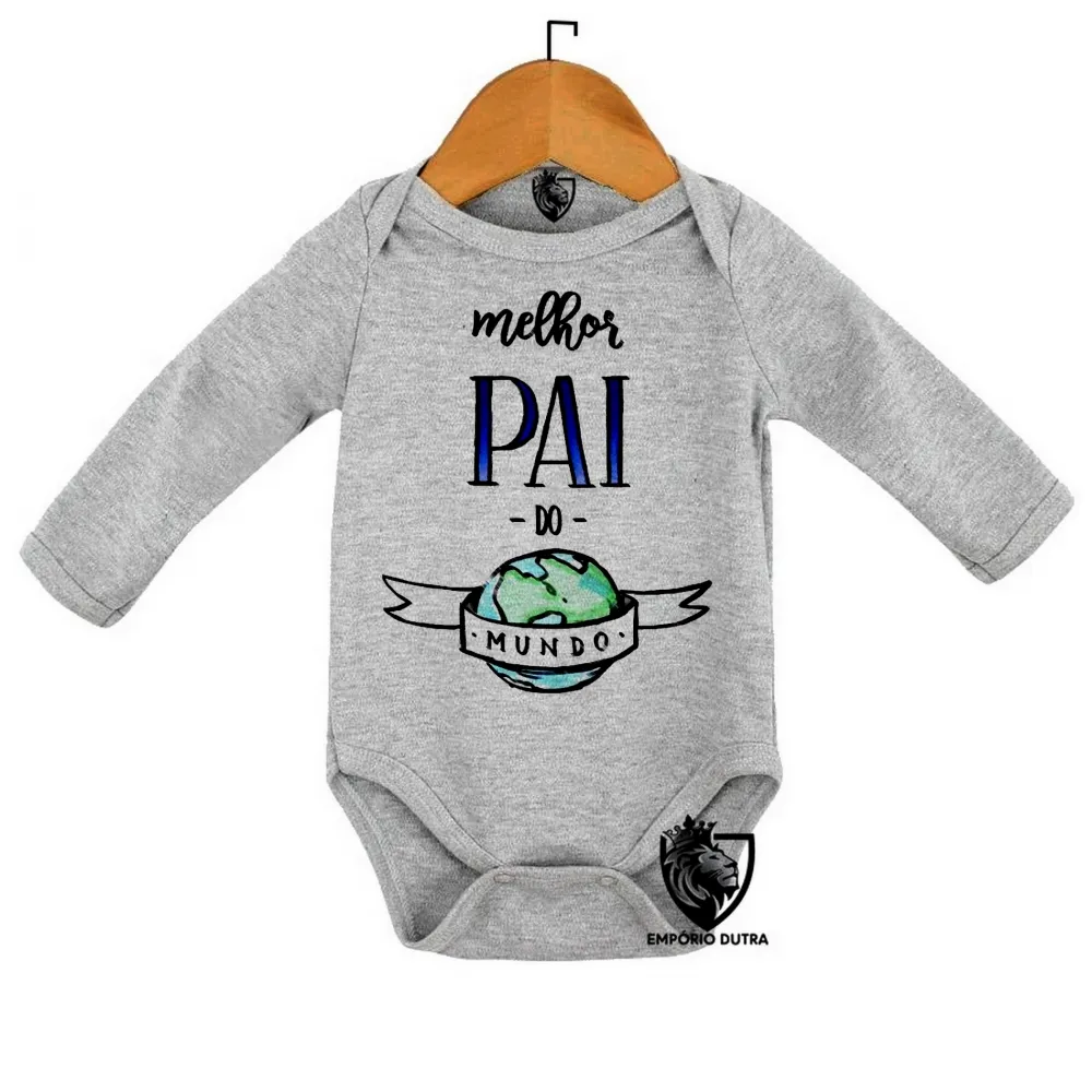 Body Bebê Infantil pai mundo Papai
