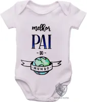 Body Bebê Infantil pai mundo Papai - Foto 3