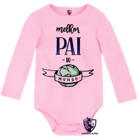 Body Bebê Infantil pai mundo Papai - Foto 4