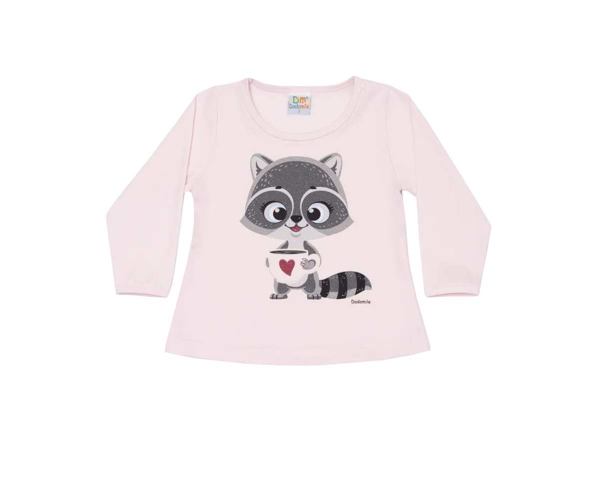 Pijama Quati - Brilha no Escuro - Rosa - Meia Estação Imagem