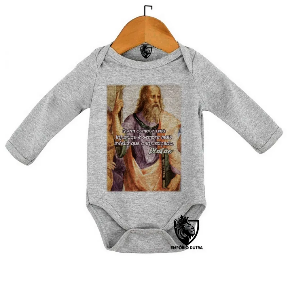 Body Bebê Infantil Platão filosofo filosofia Imagem