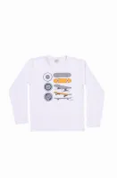 Pijama Skate - Brilha no Escuro - Branco - Meia Estação