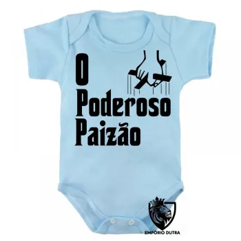 Body Bebê Infantil Poderoso Paizão Pai Papai - Foto 2