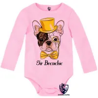 Body Bebê Infantil Sir Brenchie Buldogue Francês - Foto 4