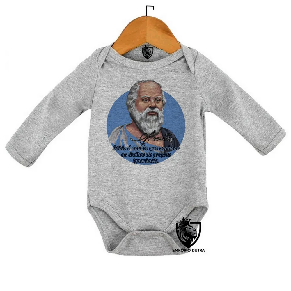 Body Bebê Infantil Sócrates filosofo filosofia atenas Imagem
