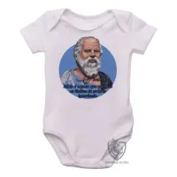 Body Bebê Infantil Sócrates filosofo filosofia atenas - Foto 2