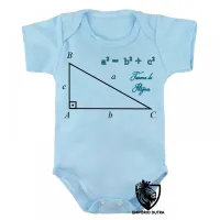 Body Bebê Infantil Teorema de Pitágoras Matematica - Foto 3