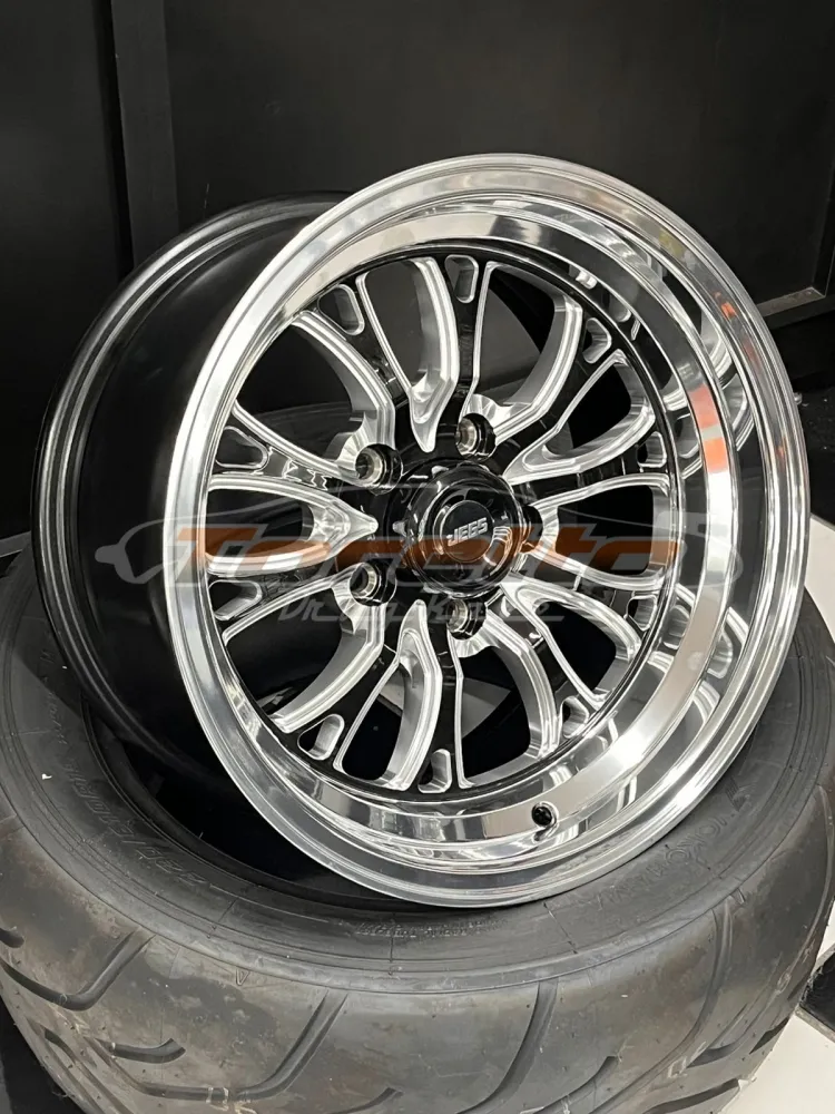 RODA SSR SPIKE POLIDA 15x8 5X114 - JEGS (PAR) - FRETE A COBRAR NO DESTINO 