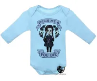 Body Bebê Infantil Touch me you die dead menina faca morte - Foto 3