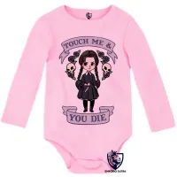 Body Bebê Infantil Touch me you die dead menina faca morte - Foto 4