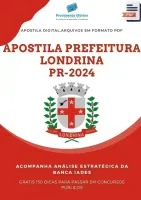 Apostila Prefeitura Londrina PR  Serviço Enfermagem 2024