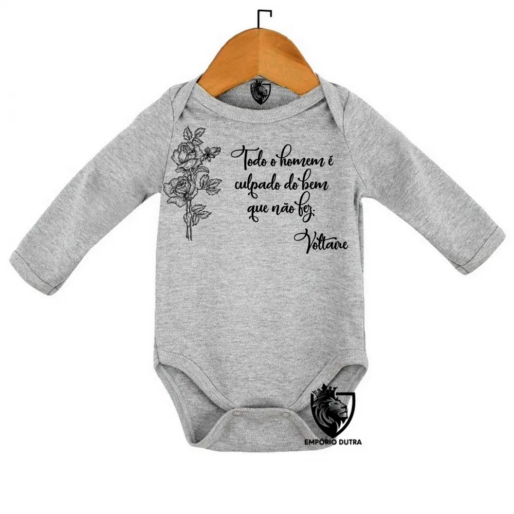 Body Bebê Infantil Voltaire bem que não fez Imagem