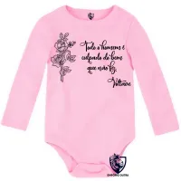 Body Bebê Infantil Voltaire bem que não fez - Foto 4