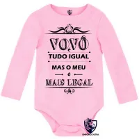 Body Bebê Infantil Vovô é tudo igual mas o meu é mais legal Vô - Foto 4