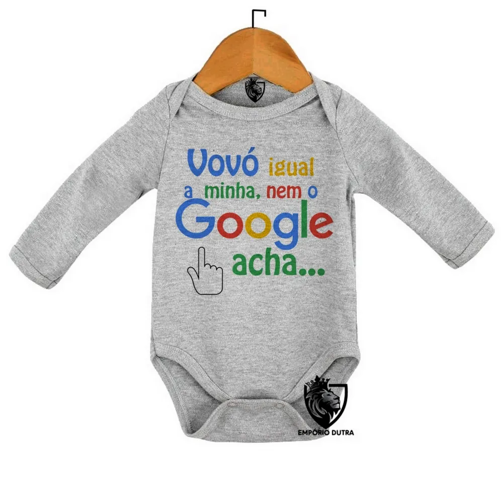 Body Bebê Infantil Vovó igual a minha nem o google acha Vó