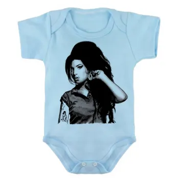 Body Bebê Infantil Amy Winehouse Desenho rock - Foto 2