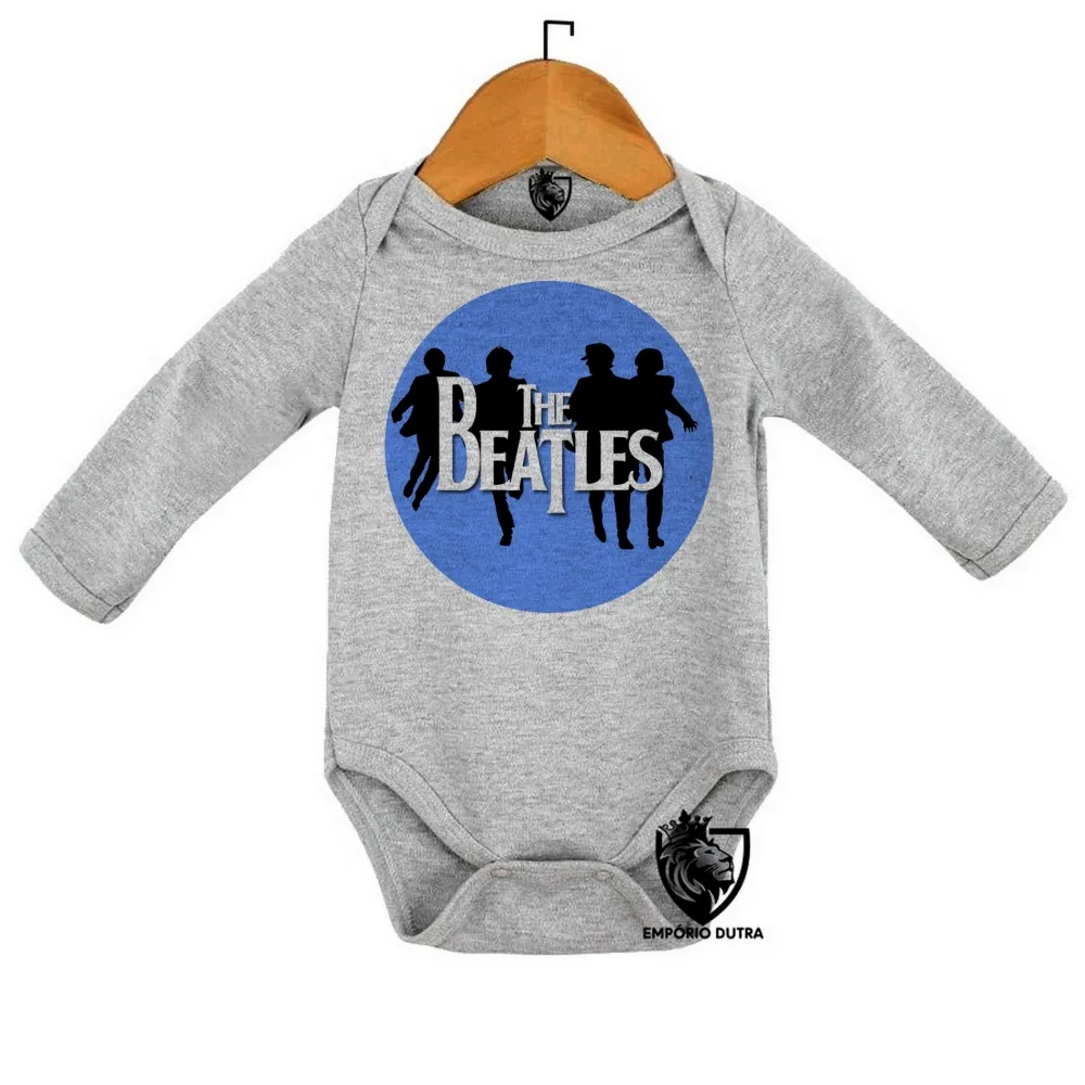 Body Bebê Infantil banda beatles rock John Lennon redondo Imagem