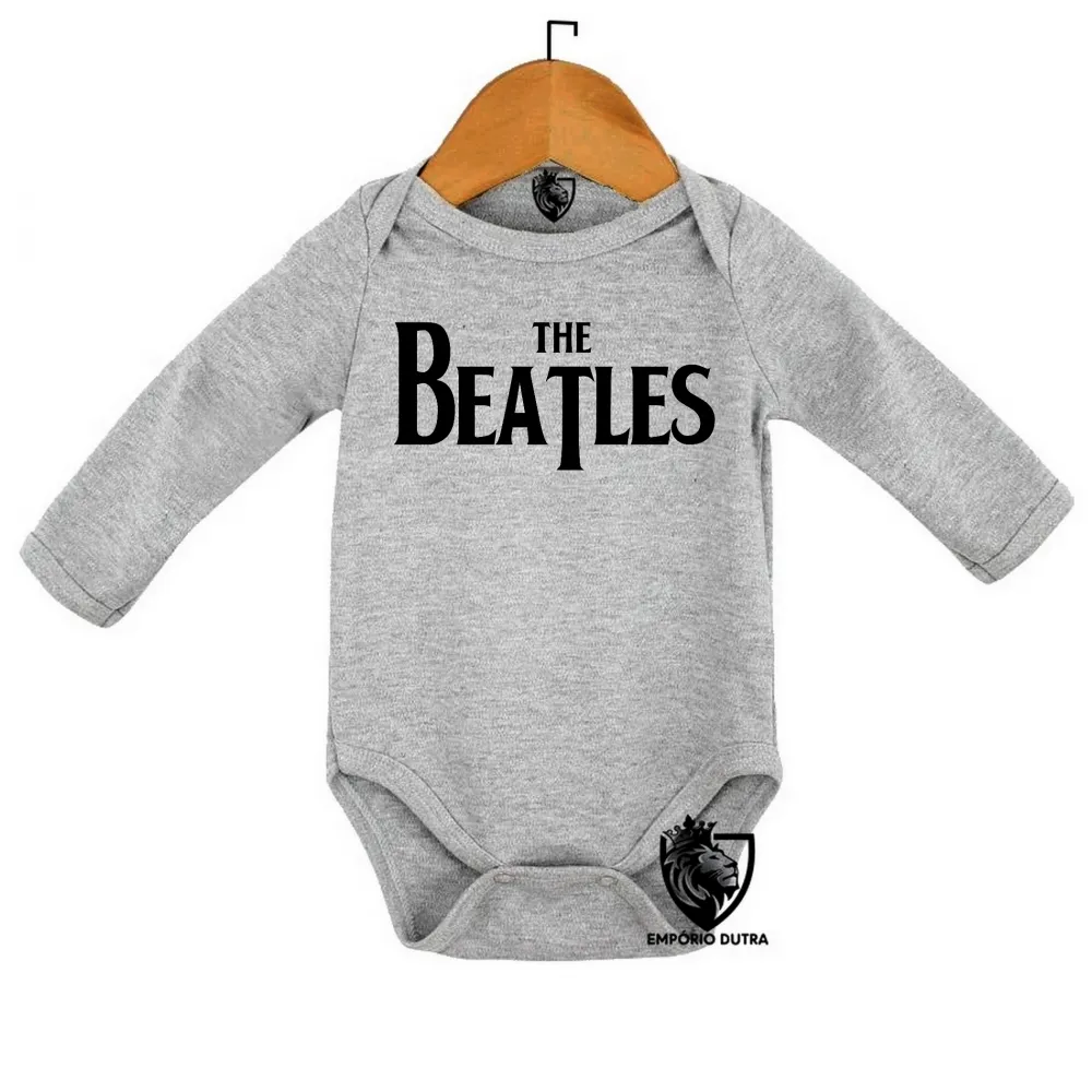 Body Bebê Infantil banda rock the beatles anos 60 logo