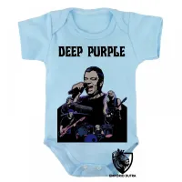 Body Bebê Infantil deep purple banda rock roll cantor - Foto 3