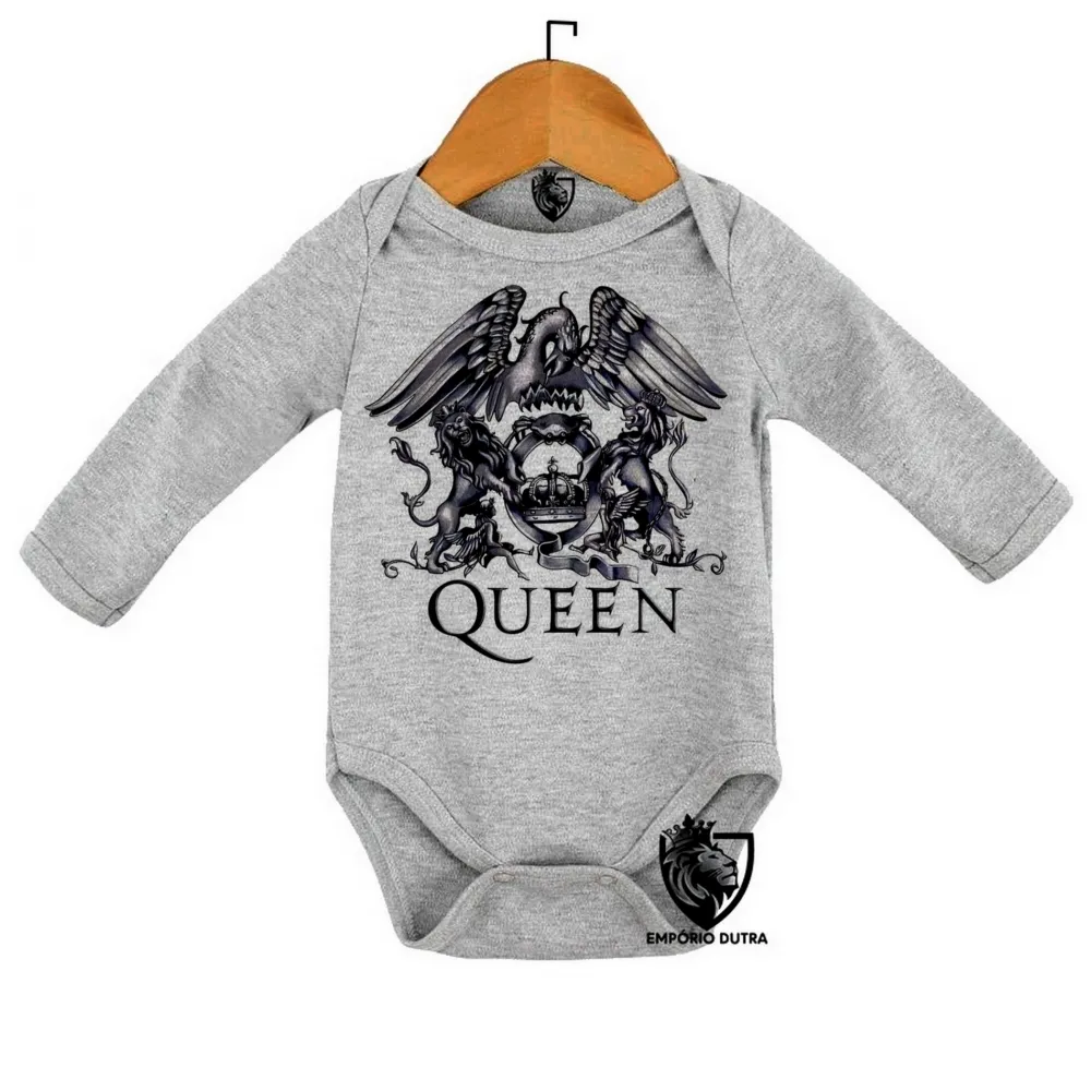 Body Bebê Infantil falcao black queen Freddie Mercury cantor banda rock