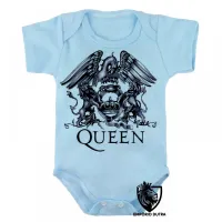 Body Bebê Infantil falcao black queen Freddie Mercury cantor banda rock - Foto 3