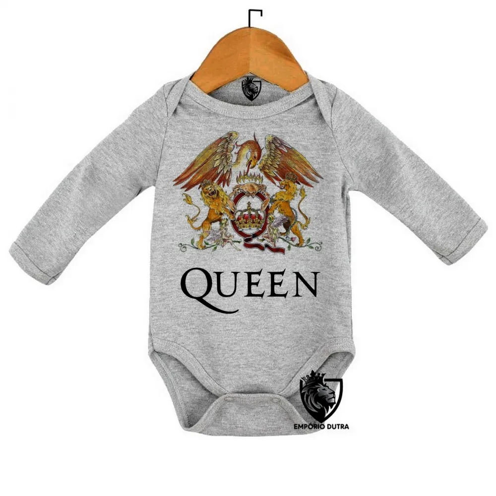Body Bebê Infantil falcao color queen Freddie Mercury banda rock