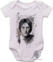 Body Bebê Infantil John Lennon Imagine Beatles - Foto 2