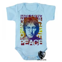 Body Bebê Infantil John Lennon peace Beatles - Foto 3