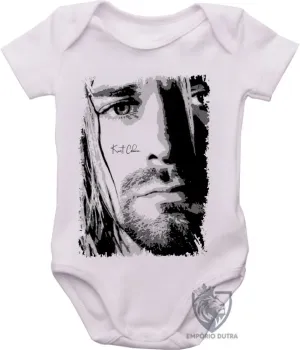 Body Bebê Infantil Kurt Cobain Nirvana - Foto 2
