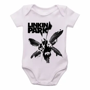 Body Bebê Infantil Linkin Park Soldier banda rock chester - Foto 2
