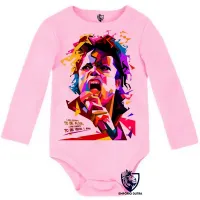Body Bebê Infantil michel jackson musica colorido - Foto 4