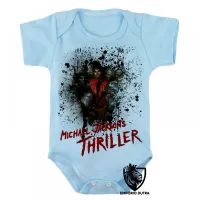 Body Bebê Infantil michel jackson musica thriller - Foto 3