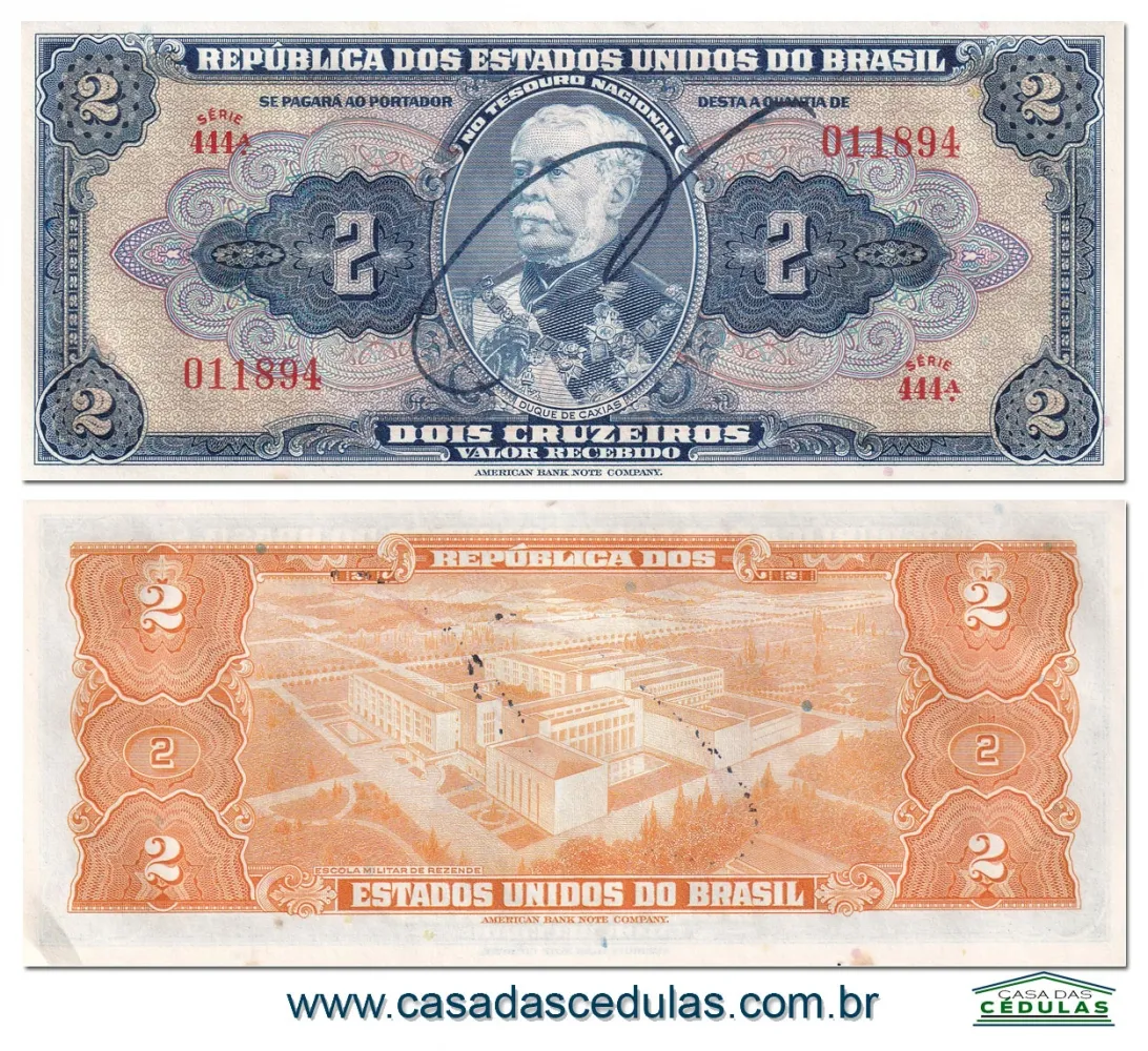 C014 - 2 Cruzeiro (Duque de Caxias) - Sob+ - Autografada