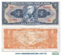 C014 - 2 Cruzeiro (Duque de Caxias) - Sob+ - Autografada